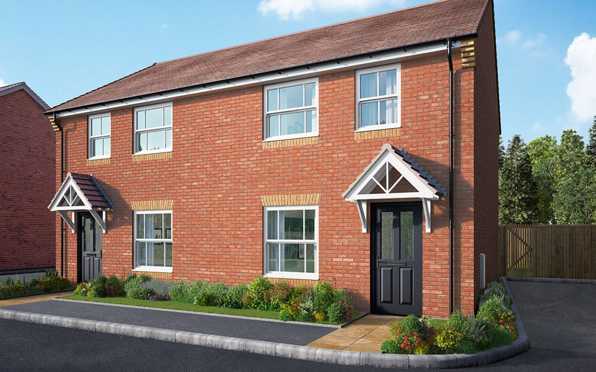 Flying Fields Shottery CGI